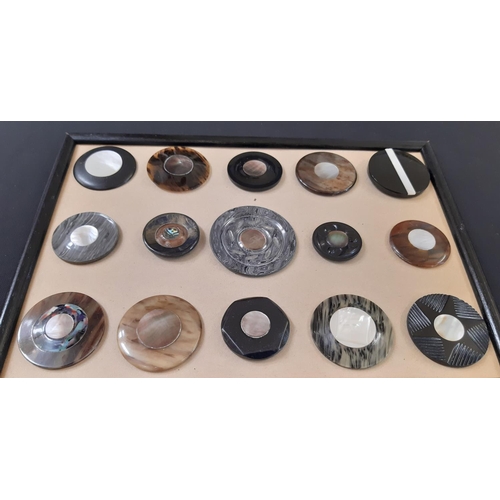 798 - A collection of early to mid-20th century decorative buttons of celluloid or mixed celluloid  compos... 