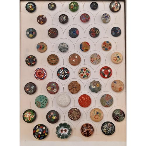 799 - Large collection of 20th century buttons of wood, horn and Corozo nut/ vegetable ivory including nat... 