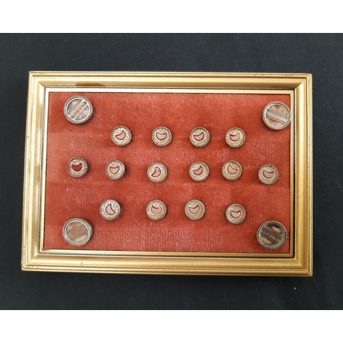 800 - A collection of mixed decorative buttons including 19th century Austrian livery buttons depicting a ... 