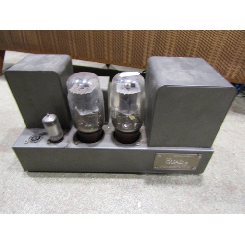 1069 - Vintage Quad hi-fi equipment comprising Quad electrostatic  speaker, Quad II amplifier, Quad 22 cont... 