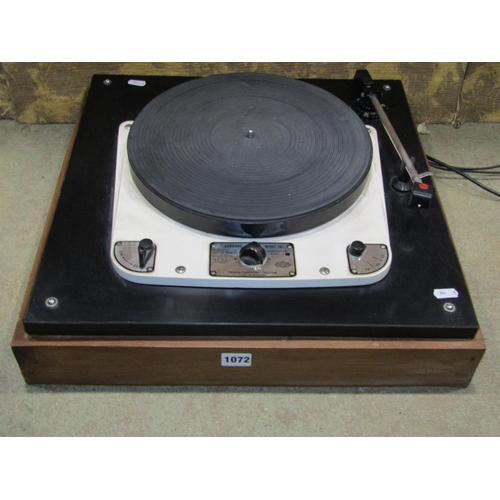 1072 - A Garrard 301 Transcription turntable, with Decca stylus