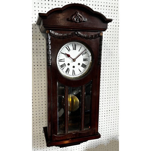 443A - Six various wall clocks, to include Regulators, etc