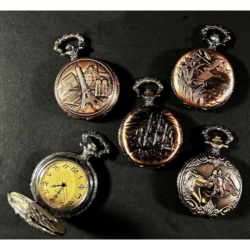 440C - A collection of approximately 50 modern individually cased fob / pocket watches.