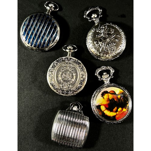 440C - A collection of approximately 50 modern individually cased fob / pocket watches.