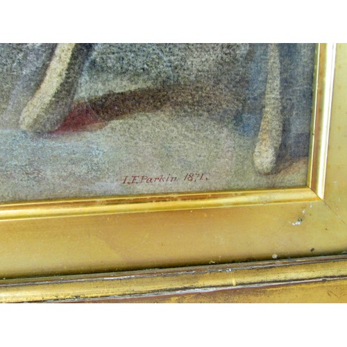 1532 - J. F. Parkin (19th century) - An Illicit Still (1871), signed and dated lower right, with Sotheby's ... 