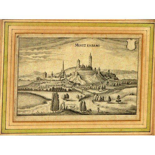 1535 - Matthäus Merian (Swiss, 1593–1650) - The Muenzenberg (Mintzenberg) castle and town in the Wetterau n... 