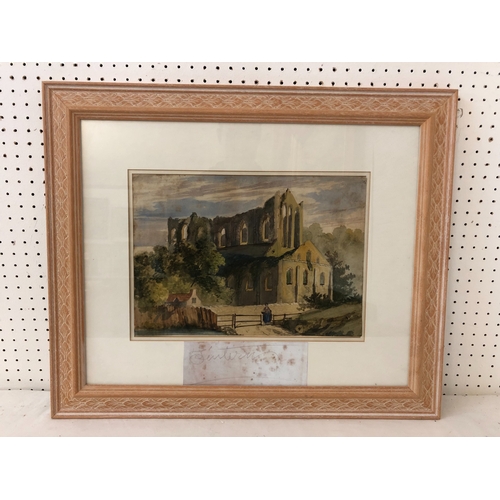 1551 - Manner of Joseph Mallord William Turner (British, 1775-1851) - Tintern Abbey, unsigned with copy of ... 