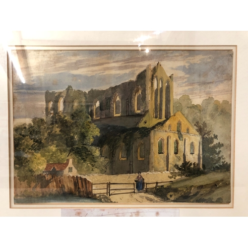 1551 - Manner of Joseph Mallord William Turner (British, 1775-1851) - Tintern Abbey, unsigned with copy of ... 