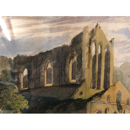 1551 - Manner of Joseph Mallord William Turner (British, 1775-1851) - Tintern Abbey, unsigned with copy of ... 