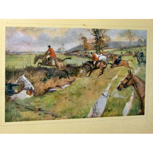 1554 - Lionel Edwards (British, 1878-1966) - Two hunting prints: 'The Dumfriesshire at Ecclefechan' signed ... 