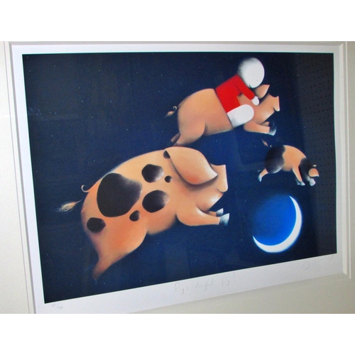 1661 - Doug Hyde (b.1972) - 'Pigs Might Fly', signed limited edition giclee print, signed, titled and numbe... 