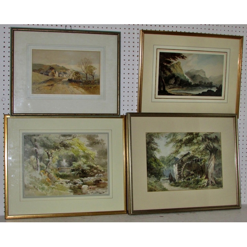 1672 - Four 19th century British school watercolours by different artist's to include: Arthur Tucker R.B.A.... 