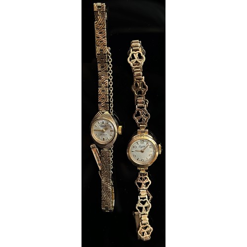 420 - Two Everite 9ct yellow gold lady's wristwatches (24g gross combined) and a boxed Rotary gentleman’s ... 