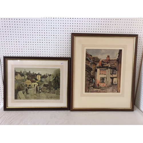 1573 - Will Evans R.C.A. (British, 1888-1957) - A watercolour and a print of Wotton-under-Edge, to include:... 