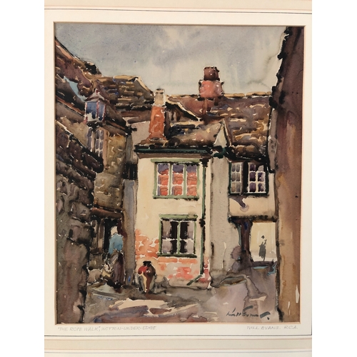 1573 - Will Evans R.C.A. (British, 1888-1957) - A watercolour and a print of Wotton-under-Edge, to include:... 