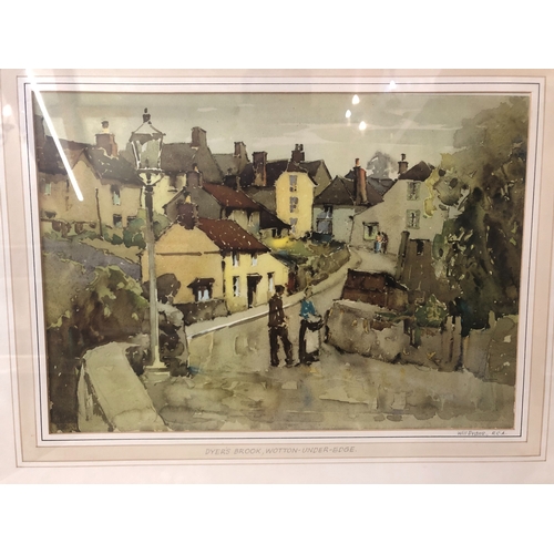 1573 - Will Evans R.C.A. (British, 1888-1957) - A watercolour and a print of Wotton-under-Edge, to include:... 