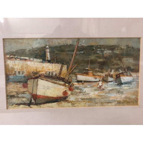 1591 - Ronald Copping (British, b.1929) - 'St. Ives Harbour' (1998), signed and dated lower right, title, m... 