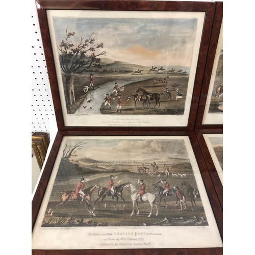 1657A - Charles Loraine Smith (1751-1835) - A set of six hunting prints (plates 1-6), hand-coloured aquatint... 