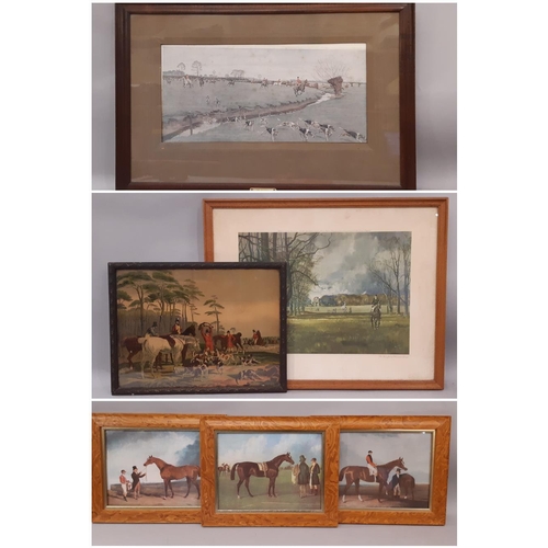 1720 - A collection of hunting/sporting prints and paintings to include: Cecil Aldin (British, 1870-1935) -... 