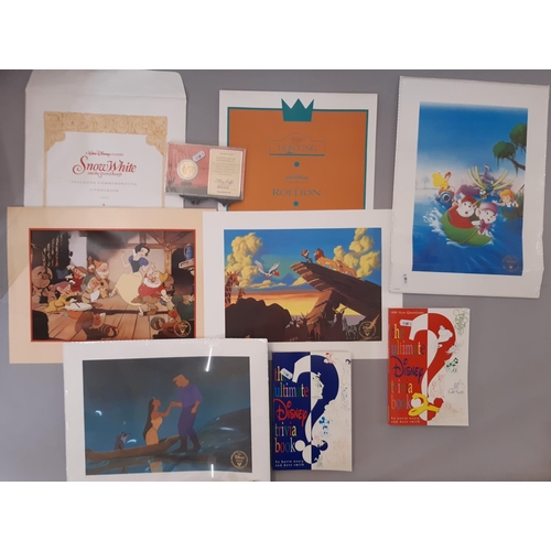 1647 - Disney and The Lion King Related Interest - A collection of eight framed Disney original autographs,... 