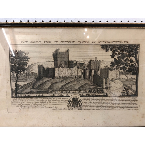 1666 - Buck (Samuel & Nathaniel) - Four 18th century prospect engravings: 'The South-West View of Brinkburn... 