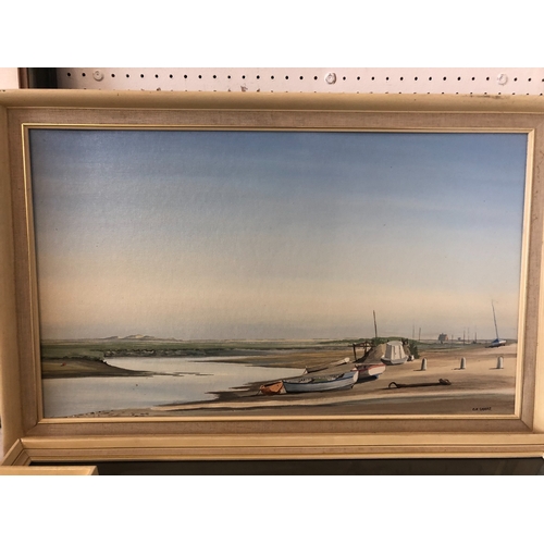 1668 - Four artworks to include: Judy Hann - two pastel landscapes, signed below and titled: 'Loch Leven' a... 