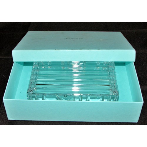 156 - A glass Tiffany box