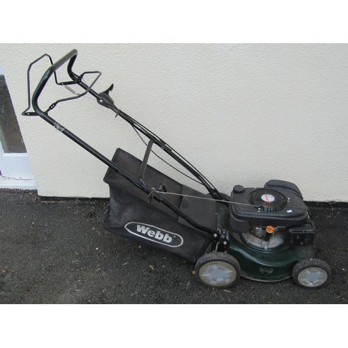 528 - A Webb petrol petrol lawnmower with Sandi OHV 350 engine