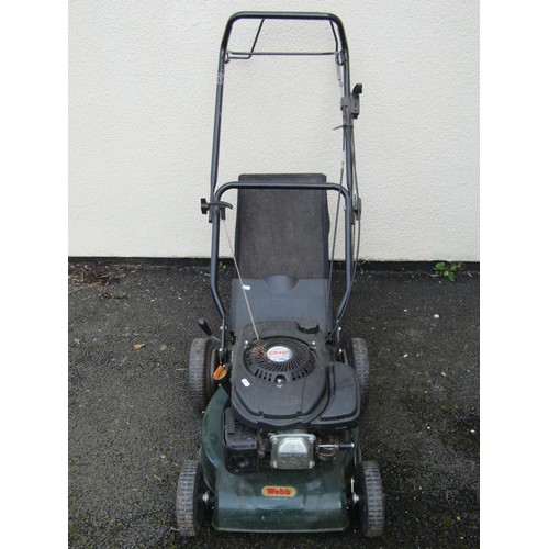 528 - A Webb petrol petrol lawnmower with Sandi OHV 350 engine