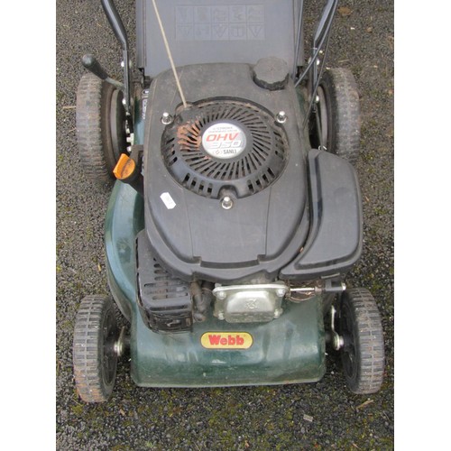 528 - A Webb petrol petrol lawnmower with Sandi OHV 350 engine