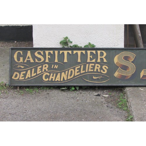 522 - A large and impressive Edwardian advertising board with original painted and gilt finish ‘S. Tomes, ... 