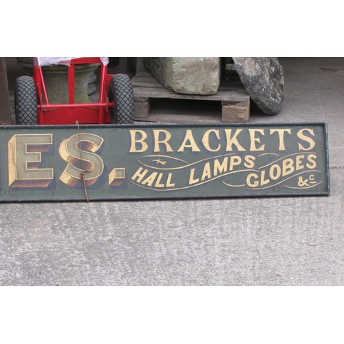 522 - A large and impressive Edwardian advertising board with original painted and gilt finish ‘S. Tomes, ... 