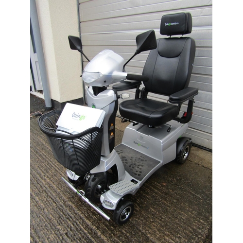 561 - A Quingo Vitess II Mobility Scooter like new condition with only 17 hours on the clock, pair of bran... 