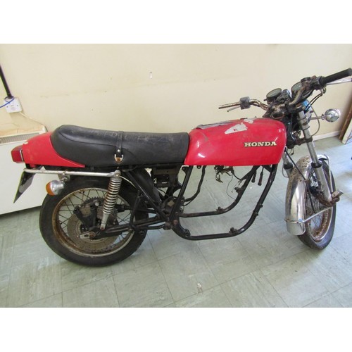 568 - A Honda CB 750cc motorcycle (lacking engine) registration number VHV 596S, sold with V5C logbook, da... 