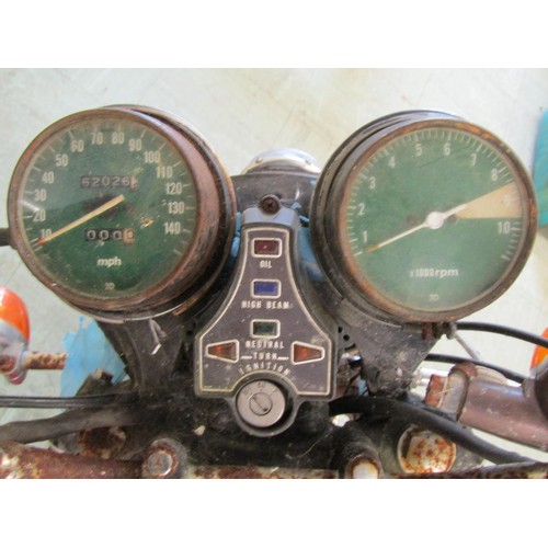 568 - A Honda CB 750cc motorcycle (lacking engine) registration number VHV 596S, sold with V5C logbook, da... 