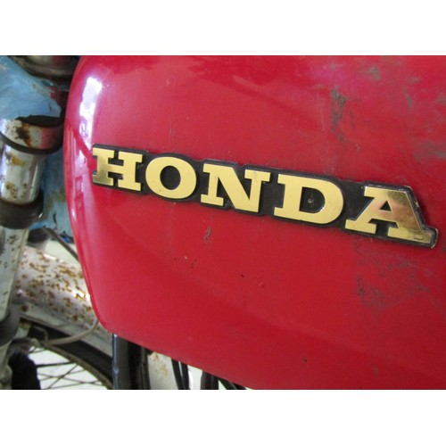 568 - A Honda CB 750cc motorcycle (lacking engine) registration number VHV 596S, sold with V5C logbook, da... 