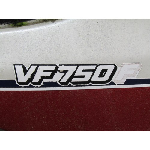 566 - A Honda VF750 V-Twin motorcycle, registration number A25 TWA (no V5C logbook present)

Sold without ... 