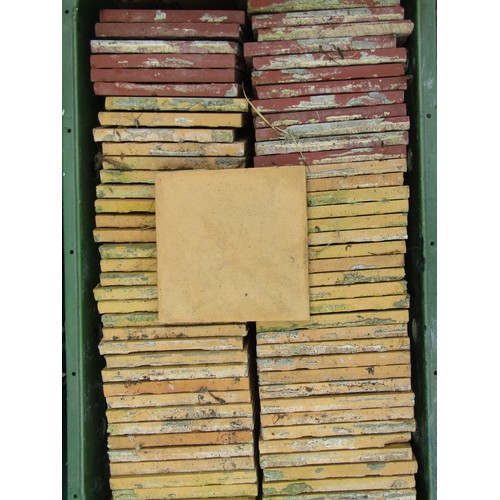 544 - A large collection of good quality quarry floor tiles by J.C Edwards, (Ruabon, Adamtine, Superio), a... 