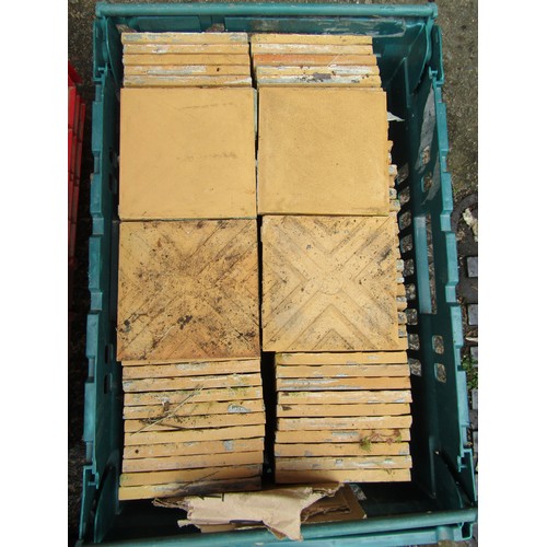 544 - A large collection of good quality quarry floor tiles by J.C Edwards, (Ruabon, Adamtine, Superio), a... 