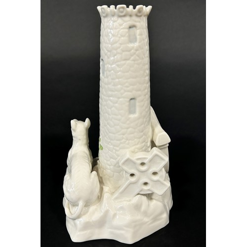 15 - A Belleek archive collection tower centre piece 2007, limited edition 223/800 with original box, 22 ... 