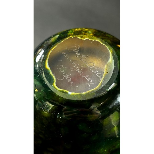 87 - A Johnathan Harris glass vase from the “Horizon” collection signed by the artist and dated Stourbrid... 