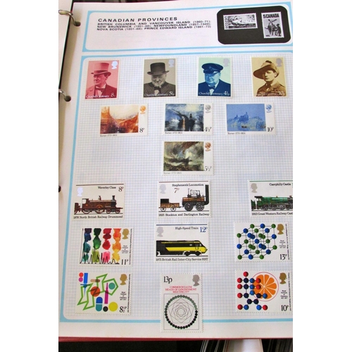 822 - Six albums of 20th century worldwide stamps including commemorative issues