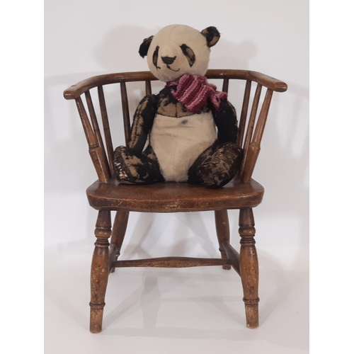 876 - An early 19th century child's chair made by Ingrams of London height 45cm together with a vintage to... 