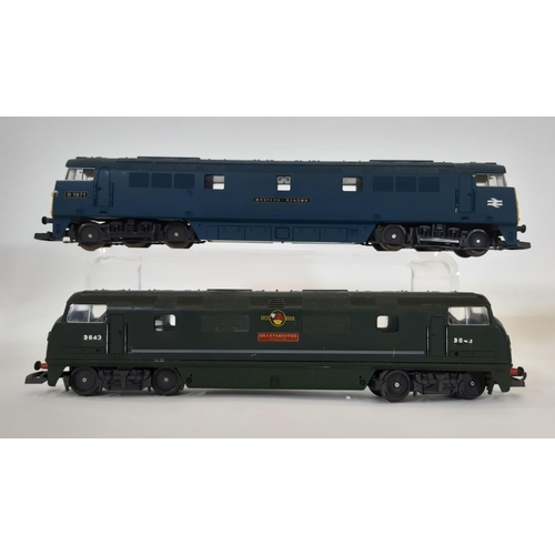 884 - Five 00 gauge boxed diesel locomotives by Lima including 205135 Class 42 D843 'Sharpshooter' in BR g... 