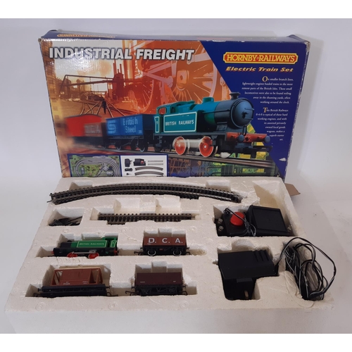 874 - Hornby 'Industrial Freight' electric train set (unchecked) together with a Peco Starter Track Set an... 