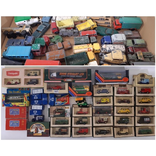 878 - A collection of boxed model vehicles including an Eddie Stobart lorry by Corgi 59504, vintage coach ... 