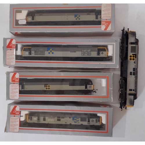 899 - Five 00 gauge railway locomotives in rail-freight livery comprising Lima 60039 Glastonbury Tor, Lima... 