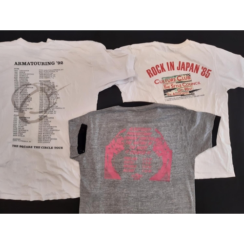 906 - 15 T shirts from the 1980's-90's for bands/ tours including Culture Club, Johnny Cash 1984, Eurythmi... 