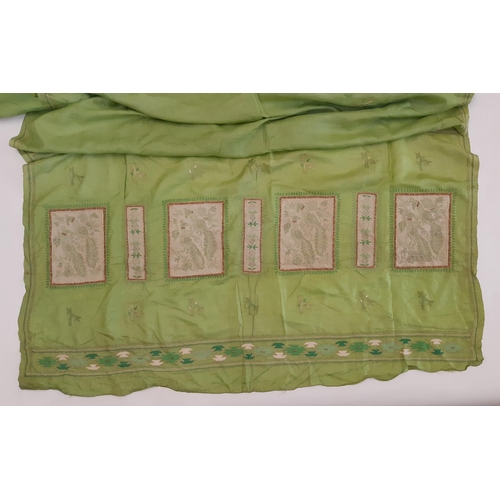 907 - 5 Indian saris by Krishna Sarees, unused in original packaging, together with 5 colourful silk saris... 