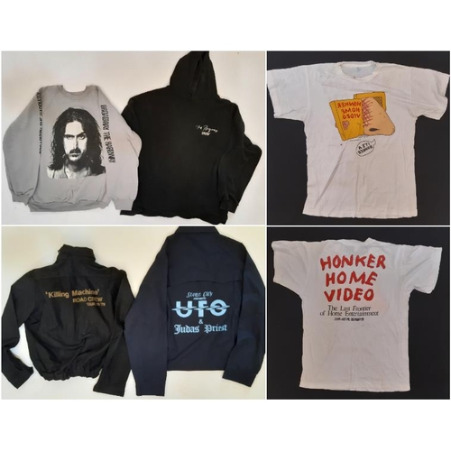 923 - 5 vintage garments commemorating iconic bands including 1988 'Broadway the Hard Way' Frank Zappa swe... 